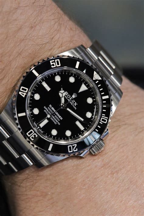 rolex submariner on 6.5 wrist|rolex submariner 124060 values falling.